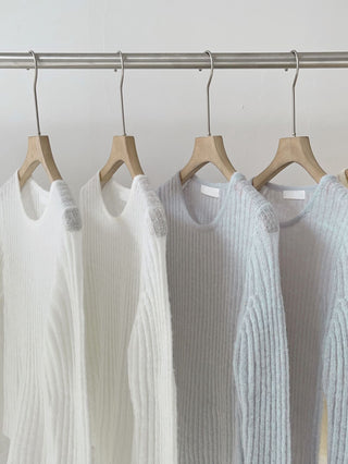 Vertical knit sweater