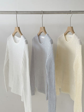 Vertical knit sweater