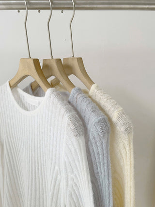 Vertical knit sweater