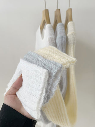 Vertical knit sweater