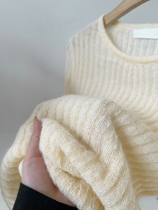 Vertical knit sweater