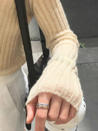 Vertical knit sweater