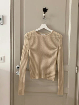 Vertical knit sweater