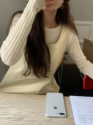 Vertical knit sweater