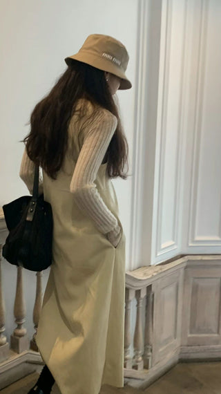 Vertical knit sweater