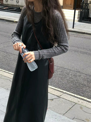 Vertical knit sweater