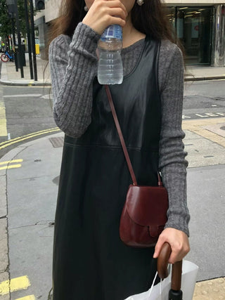 Vertical knit sweater