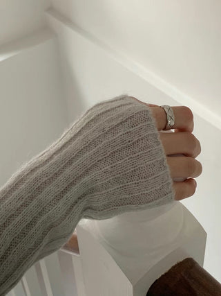 Vertical knit sweater