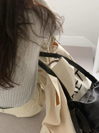 Vertical knit sweater