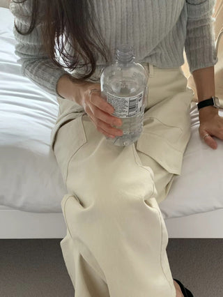 Vertical knit sweater