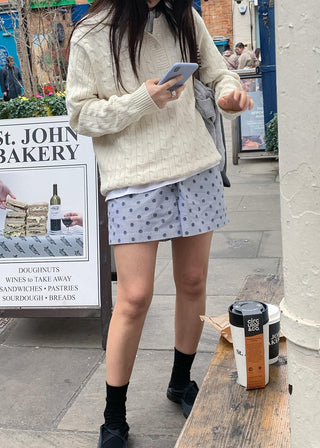 Polka dot shorts