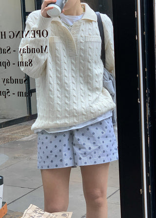 Polka dot shorts