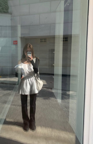 Drawstring skirt