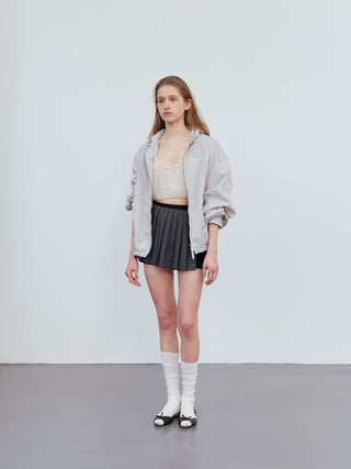 Hooded zip coat