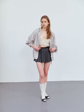 Hooded zip coat