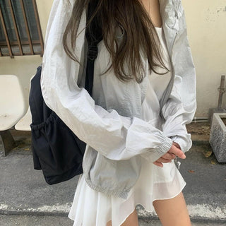 Hooded zip coat