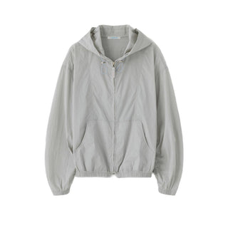 Hooded zip coat