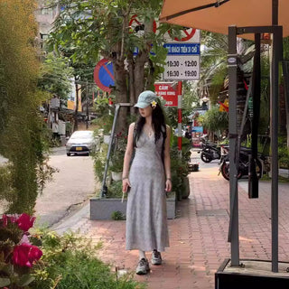 Sleeveless vest dress