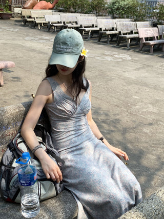 Sleeveless vest dress