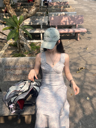 Sleeveless vest dress