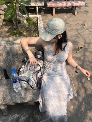 Sleeveless vest dress