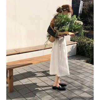 Cotton umbrella skirt