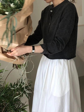 Cotton umbrella skirt