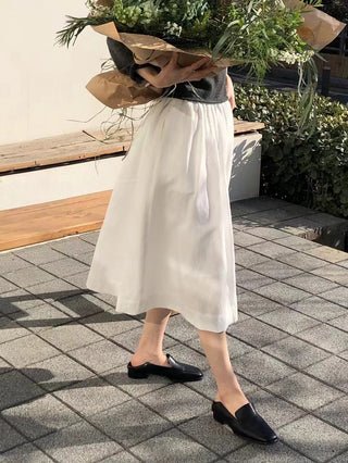 Cotton umbrella skirt