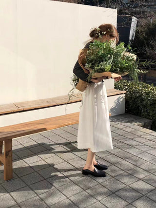 Cotton umbrella skirt