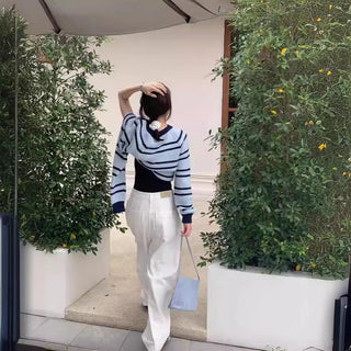 Washed straight jeans