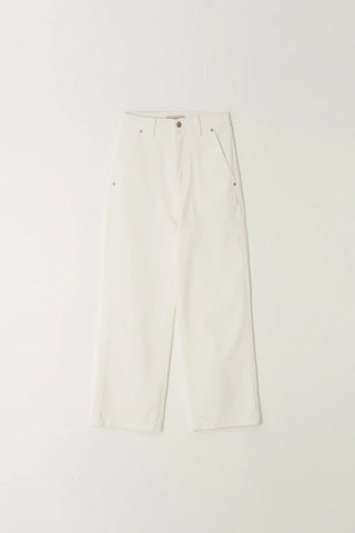 Washed straight jeans