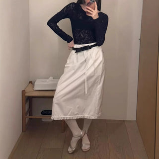 Ruffle edge skirt