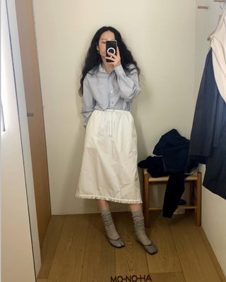 Ruffle edge skirt