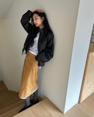 Ruffle edge skirt – Uncut-Trends