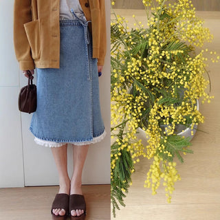 Ruffle edge skirt