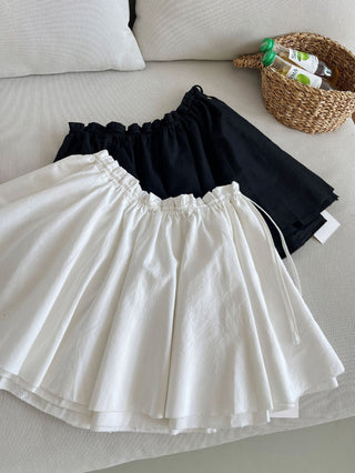 Elastic lace skirt
