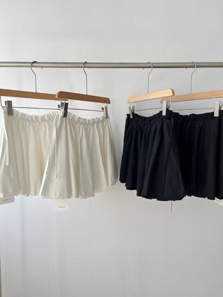 Elastic lace skirt