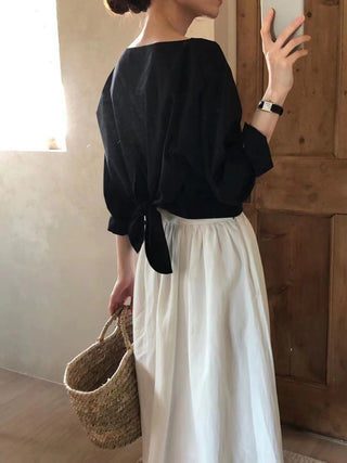 Back slit shirt