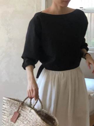 Back slit shirt