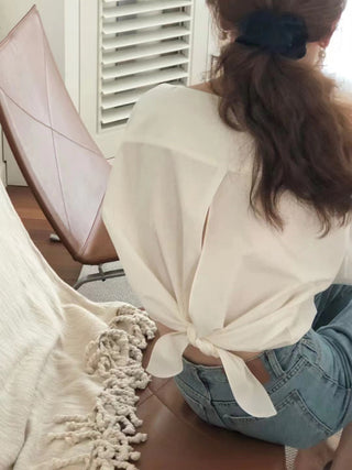 Back slit shirt