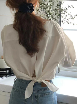 Back slit shirt