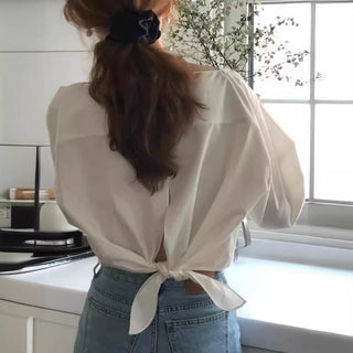 Back slit shirt