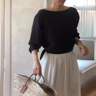 Back slit shirt