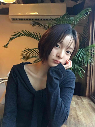 Drape Neck Twist Wrap Loose Fit Long Sleeve T-shirt