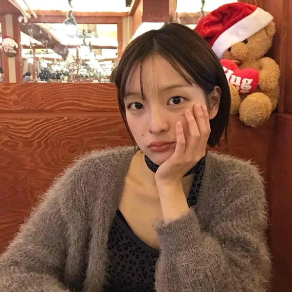 Winter Edition Fluffy Fuzzy Oversized Knit Cardigan