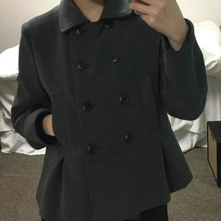 Military Stand Collar Flare Short Coat