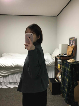 Military Stand Collar Flare Short Coat