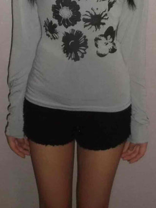 Sherpa Winter Elastic Waist Shorts