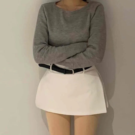 Sporty Classic Pleated Tennis Mini Skirt