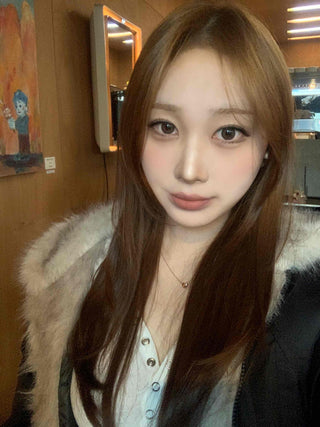 Shaggy Fur-Trimmed Collarless Cropped Bomber Jacket